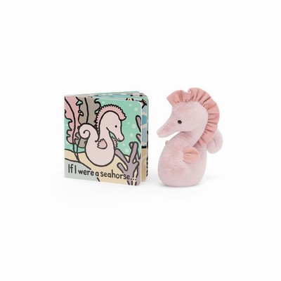 Jellycat If I Were A Seahorse and Sienna Seahorse Medium Australia | 924068HNS